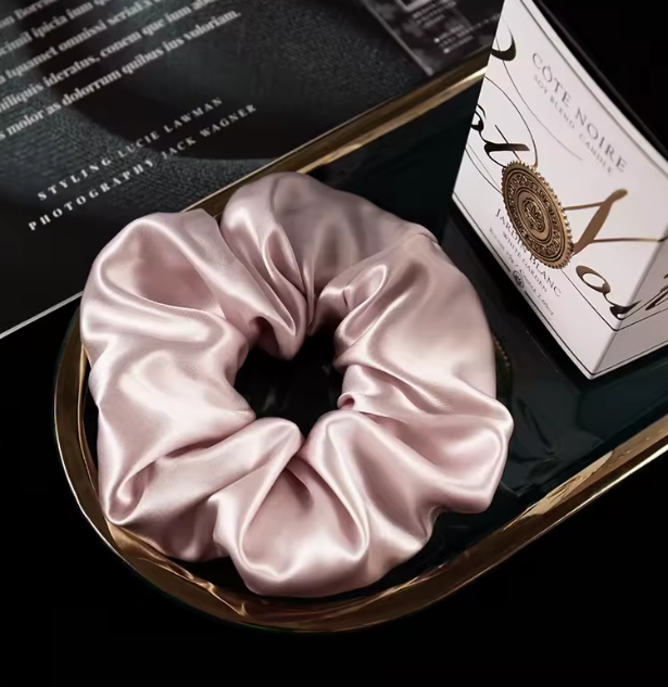 100% Pure Mulberry Silk Scrunchie