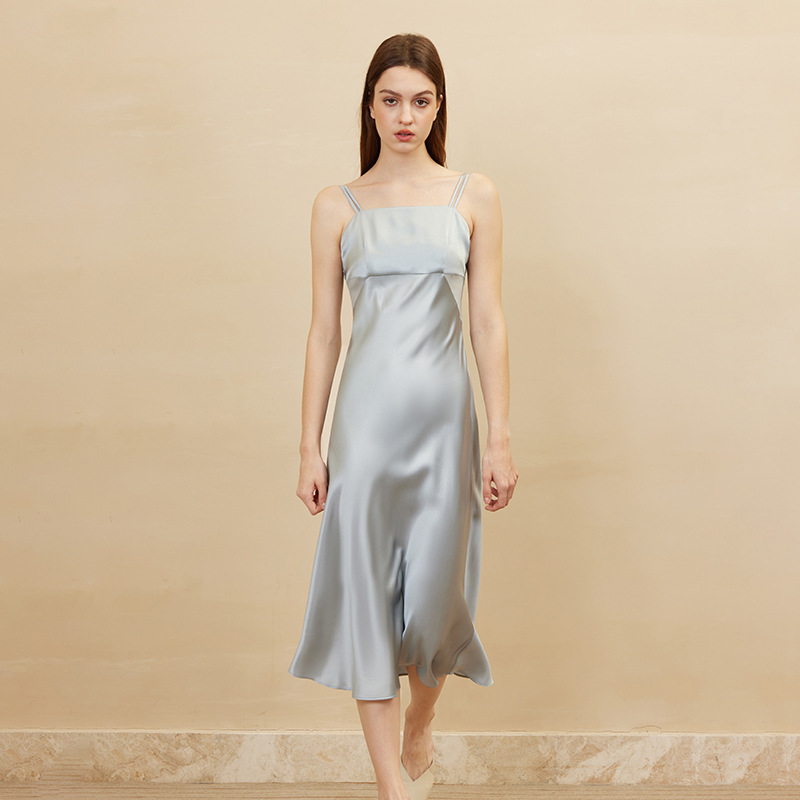 Luxury 100% Silk Midi Dress