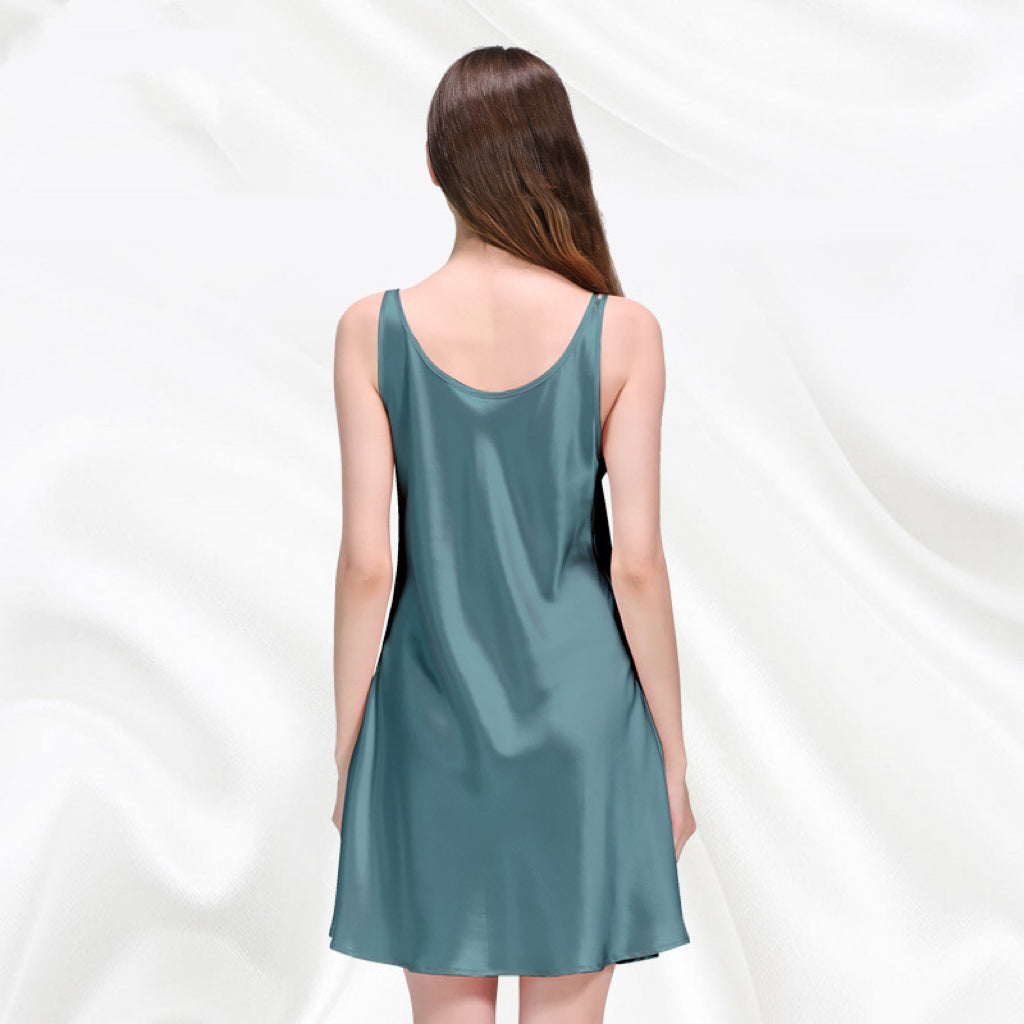 22 momme silk mini skirt